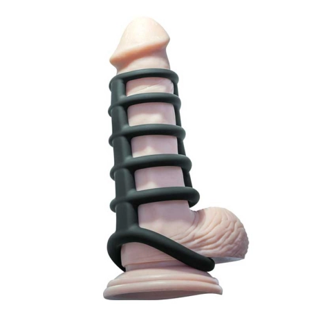 Multi Anello fallico di silicone - Malesation Cage Ring