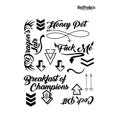 Tatouages temporaires - HottProducts Erotic Tattoos