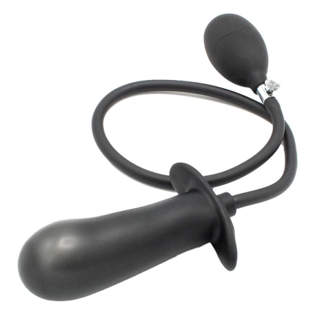Silicone inflatable anal plug