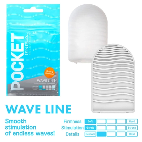 Masturbator Tenga Pocket - Wave Line