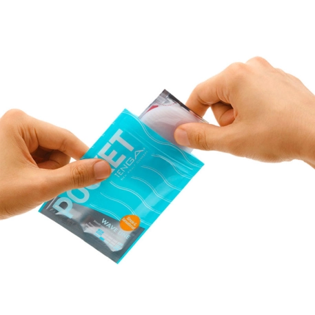 Tenga Masturbator Pocket - Wave Line