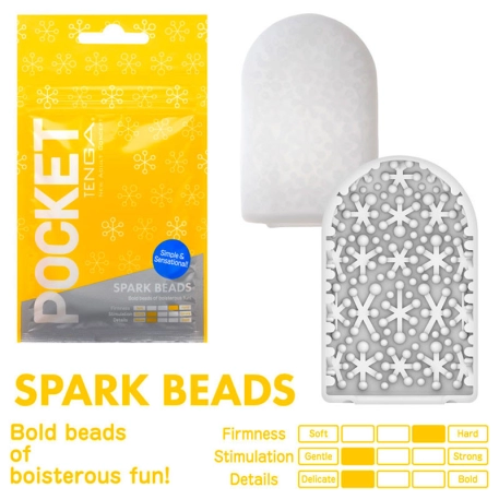 Tenga Masturbator Pocket - Spark Beads