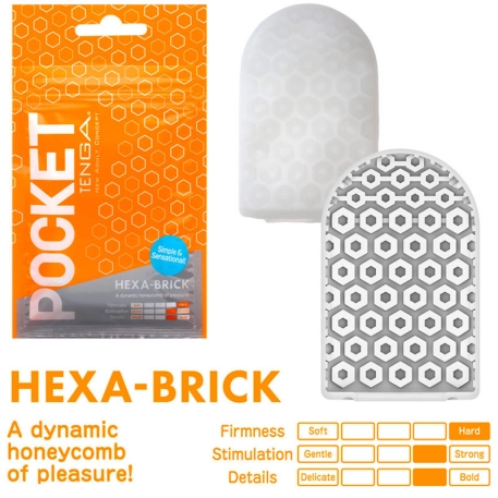 Tenga Masturbator Pocket - Hexa-Brick