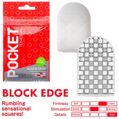 Tenga Masturbazione Pocket - Block Edge