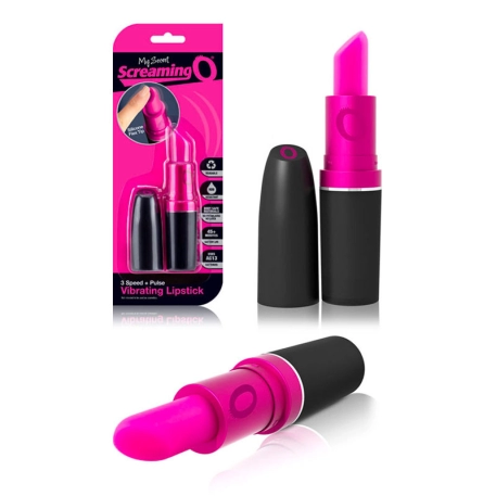 Mini vibro Clitoridien Rouge à lèvres vibrant - Screaming O My Secret