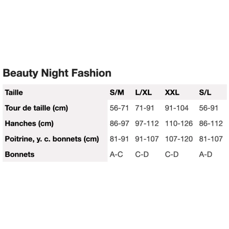 Babydoll & String EVE (Black) - Beauty Night