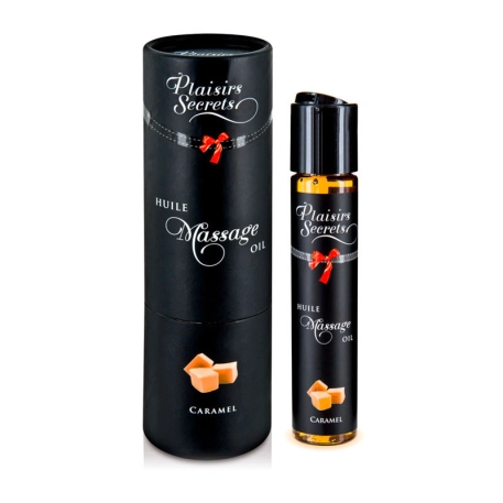 Olio da massaggio commestibile alla Caramel - Plaisirs Secrets