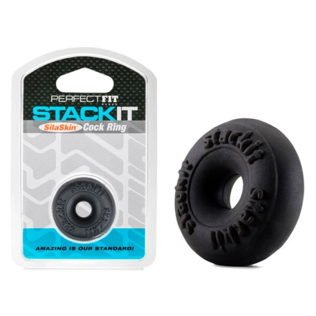 Anello fallico StackIt Ring Nerro - PerfectFit