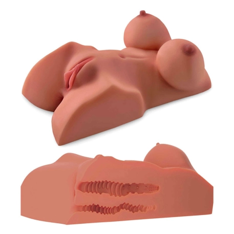 Realistic Masturbator PDX+ Perfect DD's (Caramel) - Pipedream Extreme