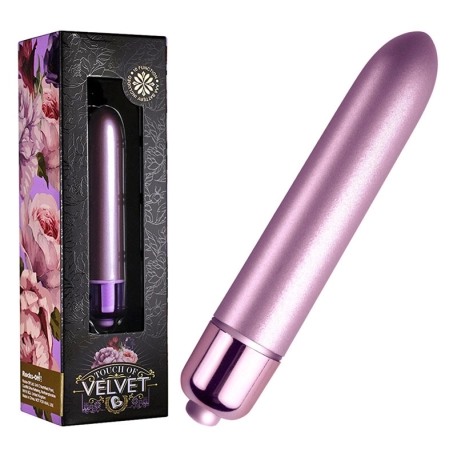 Min vibromasseur clitoridien Touch of Velvet Lilac - Rocks-Off RO-90mm