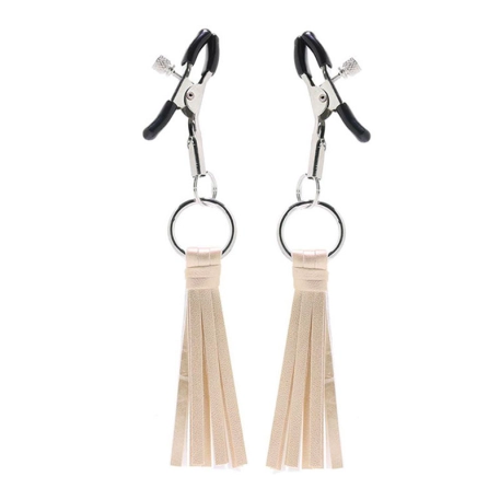 Nipple clamps with little whips (Gold) - CalExotics