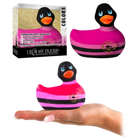 Vibrating Duck - I Rub My Duckie 2.0 Romance Black & Pink