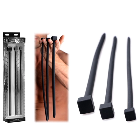 Kit mit 3x Harnröhrenkathetern aus Silikon - Master Series