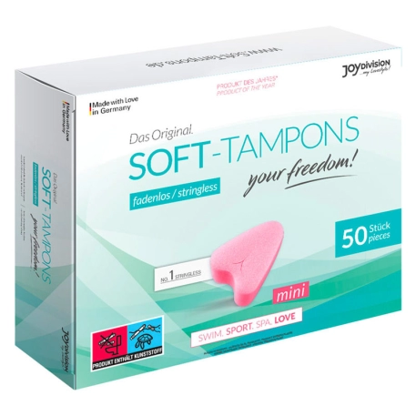 Tampone sanitario Soft Tampons Mini (50x) - Joydivision