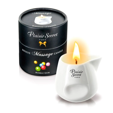 Massage Oil Candle Bubble Gum - Plaisirs Secrets