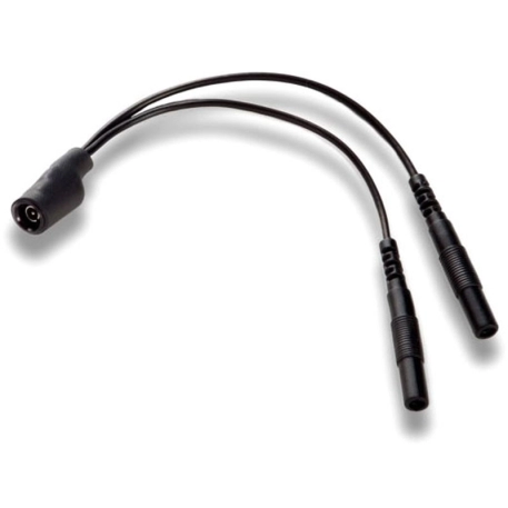 Estim Adaptor wire round plug to 2 mm plug - Mystim