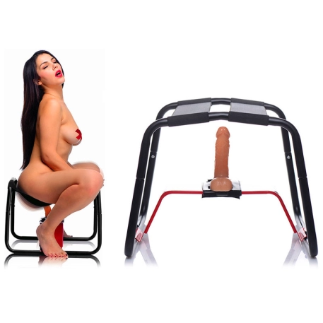 Sexual chair with support for dildo Bangin Bench - LoveBotz