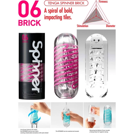 Tenga Masturbator - Spinner 06 Brick