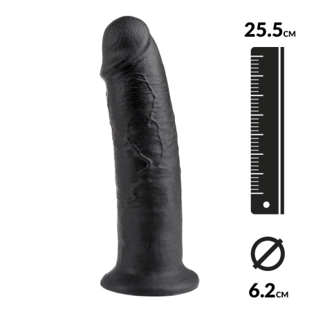 Dildo Realistic RealDeal 23cm (Schwarz) - King Cock