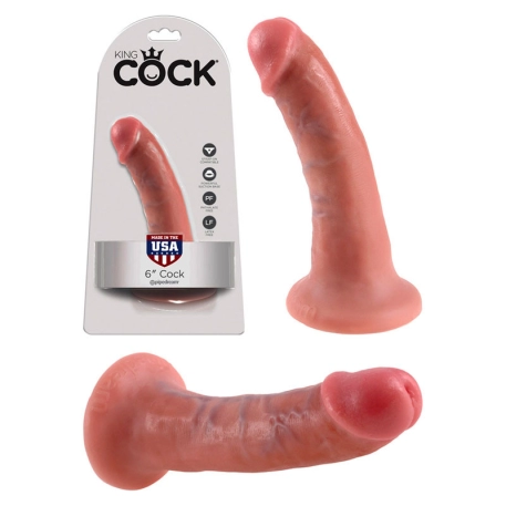 Dildo Realistic RealDeal 17.2cm (Flesh) - King Cock