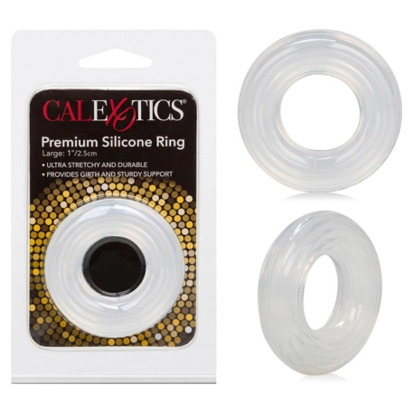 Cockring extensible en silicone Premium Ring (Grand) - CalExotics