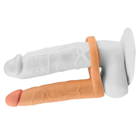 Double penetration anal strap - LoveToy Ultra Soft
