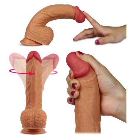 Realistic and rotating vibrator - LoveToy Nature Cock
