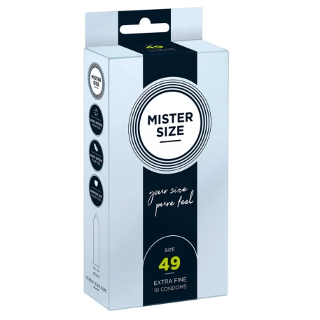 Mister Size Custom Fit Condoms 49mm - 10pc.