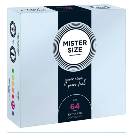 Mister Size Custom Fit Condoms 64mm - 36pc.