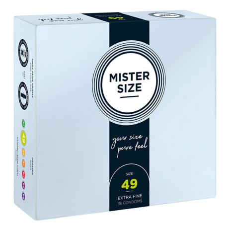 Preservativo su misura Mister Size 36mm - 10pc