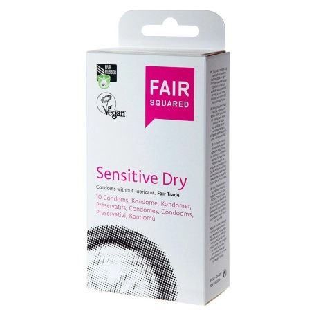 Fair Squared Sensitive Dry  condoms - 10pc.
