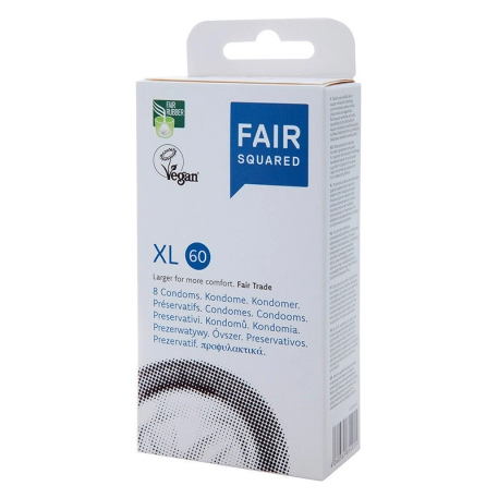 Preservativo Fair Squared Vegan XL 60 - 8pc