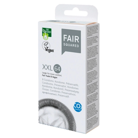 Fair Squared Vegan XXL 64 condoms - 8pc.