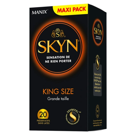 Manix Skyn King Size Large sans latex - 20 préservatifs