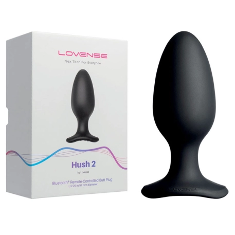 Hush 2 Lovense - Plug anale vibrante connesso (Large)