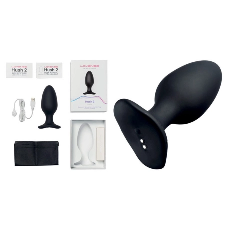 Hush 2 Lovense - Plug anal vibrant connecté (Grand)