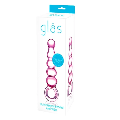 Anal glass beads - Gläs Quintessence Beaded Anal Slider