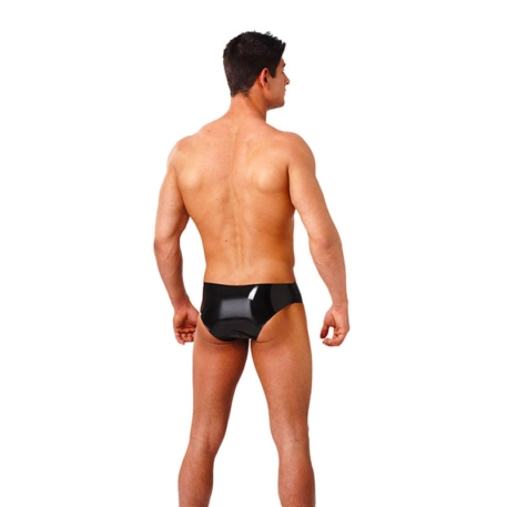 Slip en latex pour homme avec plug anal - Rimba