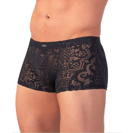 Caleçon Sexy noir Boxer avec motif tribal - Svenjoyment
