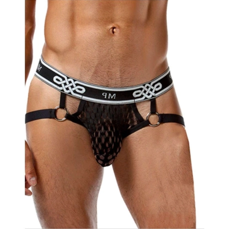 Thong Jock Ring (Black) - Male Power