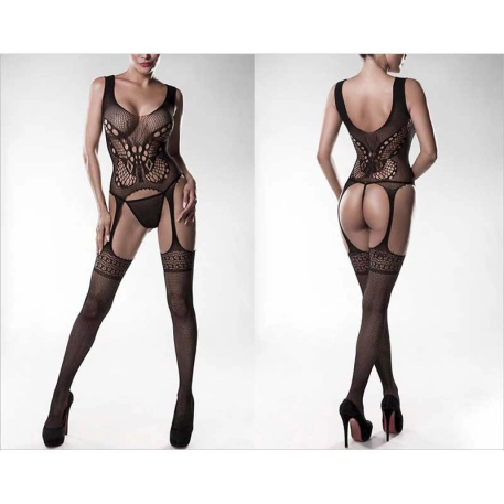 Bodystocking 20004 (Black) - Grey Velvet