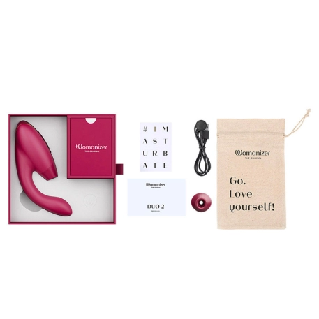 Womanizer Duo 2 (Bordeaux) - Stimulateur clitoris & Point G