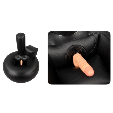 Coussin gonflable avec vibromasseur - Vibrating Lust Thruster