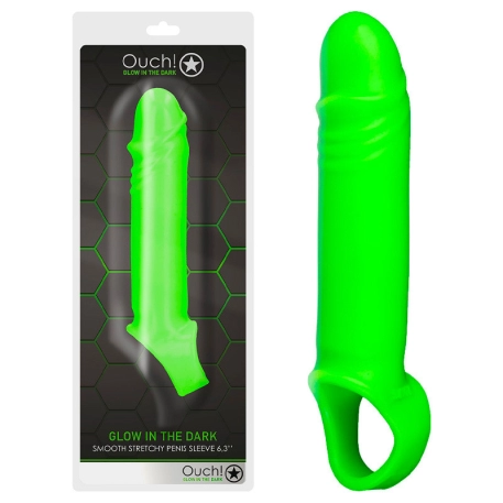 Glow-in-the-dark penis sheath - Ouch!