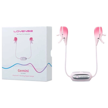 Vibrating and connected breast clamps - Lovense Gemini