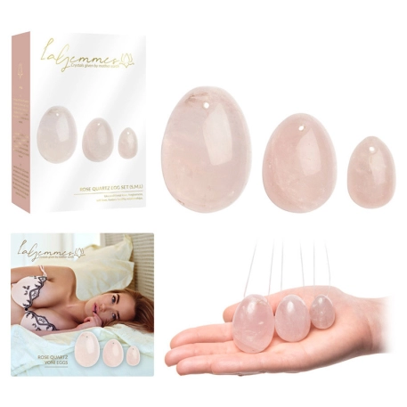 Yoni eggs in stone (Rose Quartz) - La Gemmes