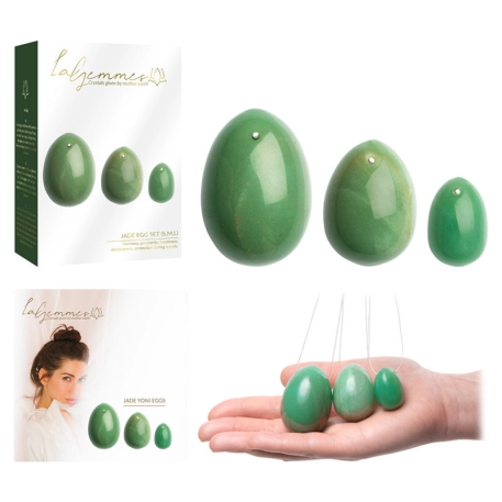 Yoni-Eier aus Stein (Jade) - La Gemmes