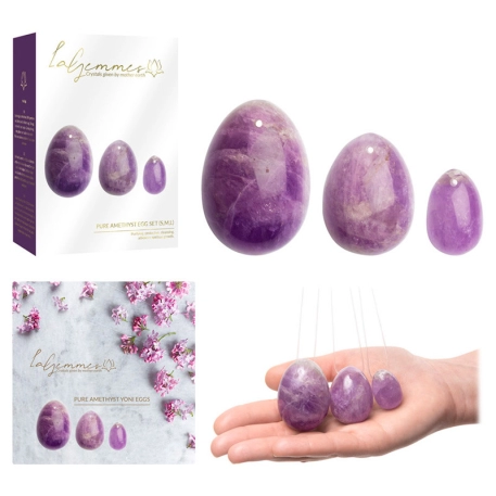 Yoni eggs in stone (Amethyst) - La Gemmes