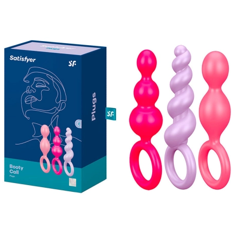 Palline anali di silicone 3x - Satisfyer Booty Call