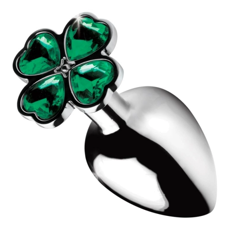 Aluminum anal plug with 4 clovers (M) Lucky Clover- Booty Sparks